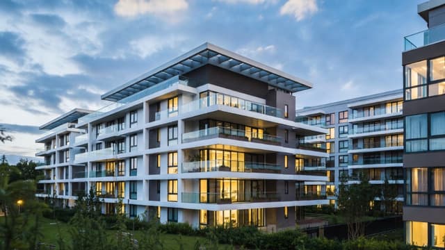 Modern multifamily property