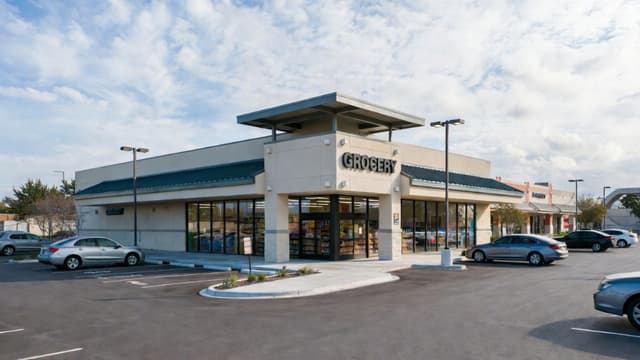 Commercial grocery retail property