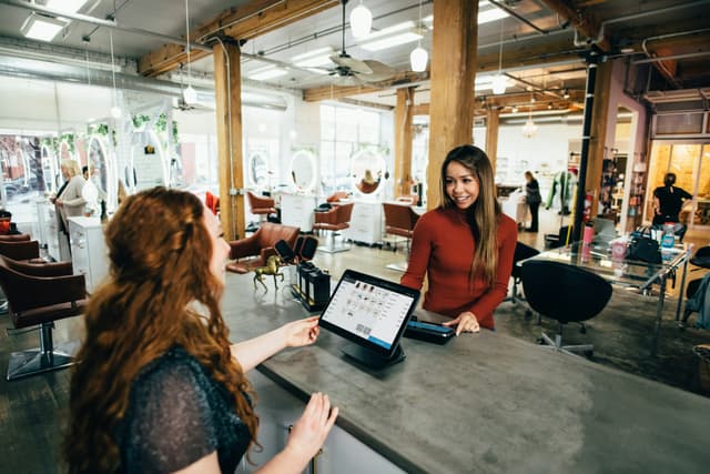 Small business operating in a commercial space